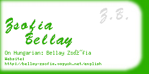zsofia bellay business card